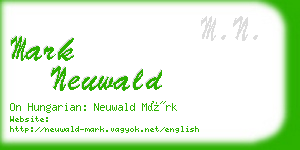 mark neuwald business card